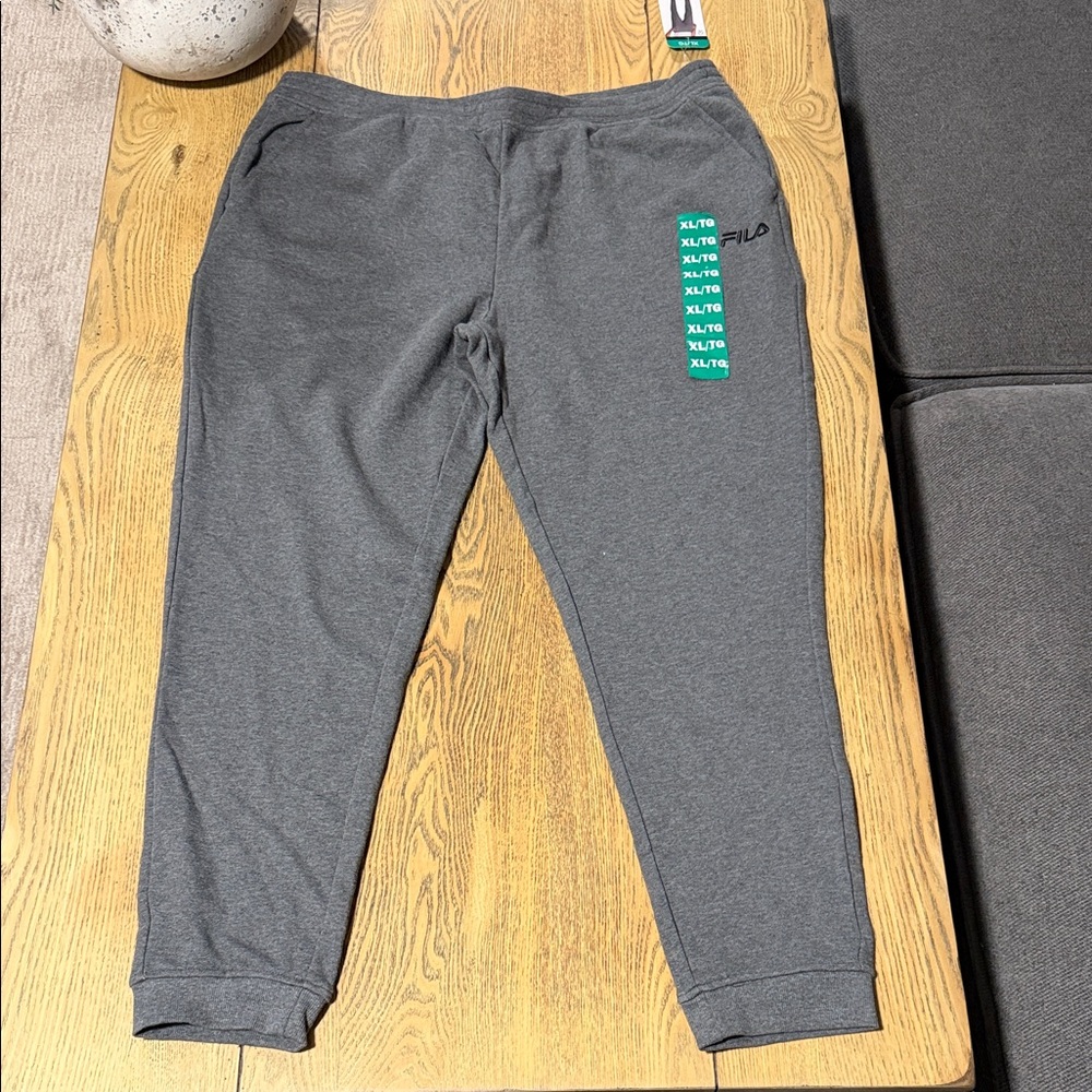 FILA Men's Charcoal Joggers